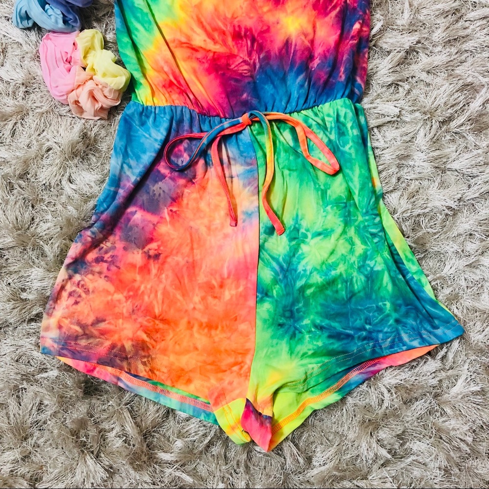 NEW Tie Dye Romper - Picture 4 of 7